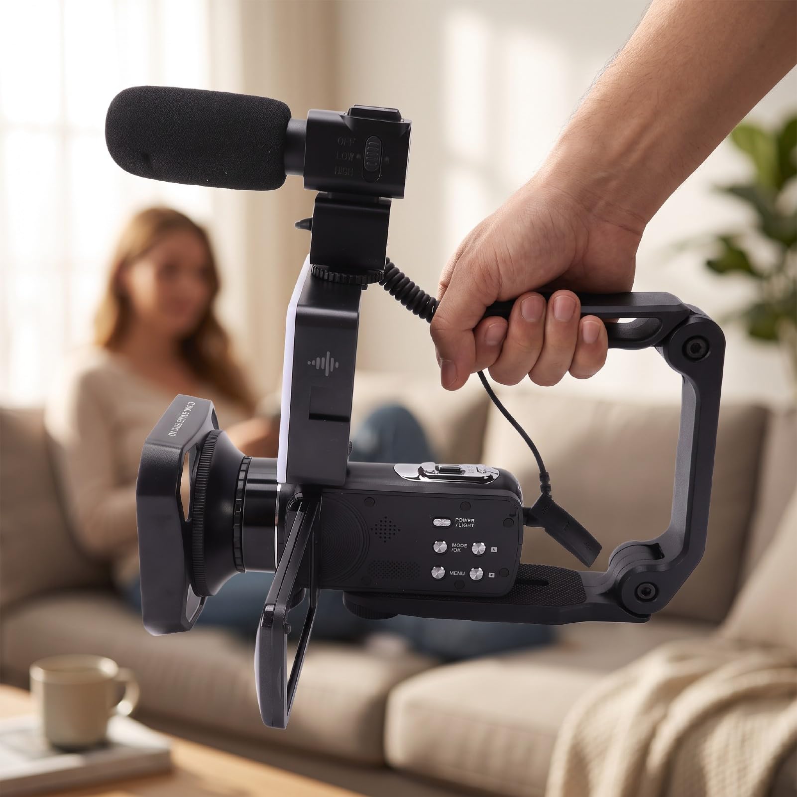 Elprico Caméra Vidéo 8K Caméscope Caméra Vlog WiFi 96MP avec Zoom 18X