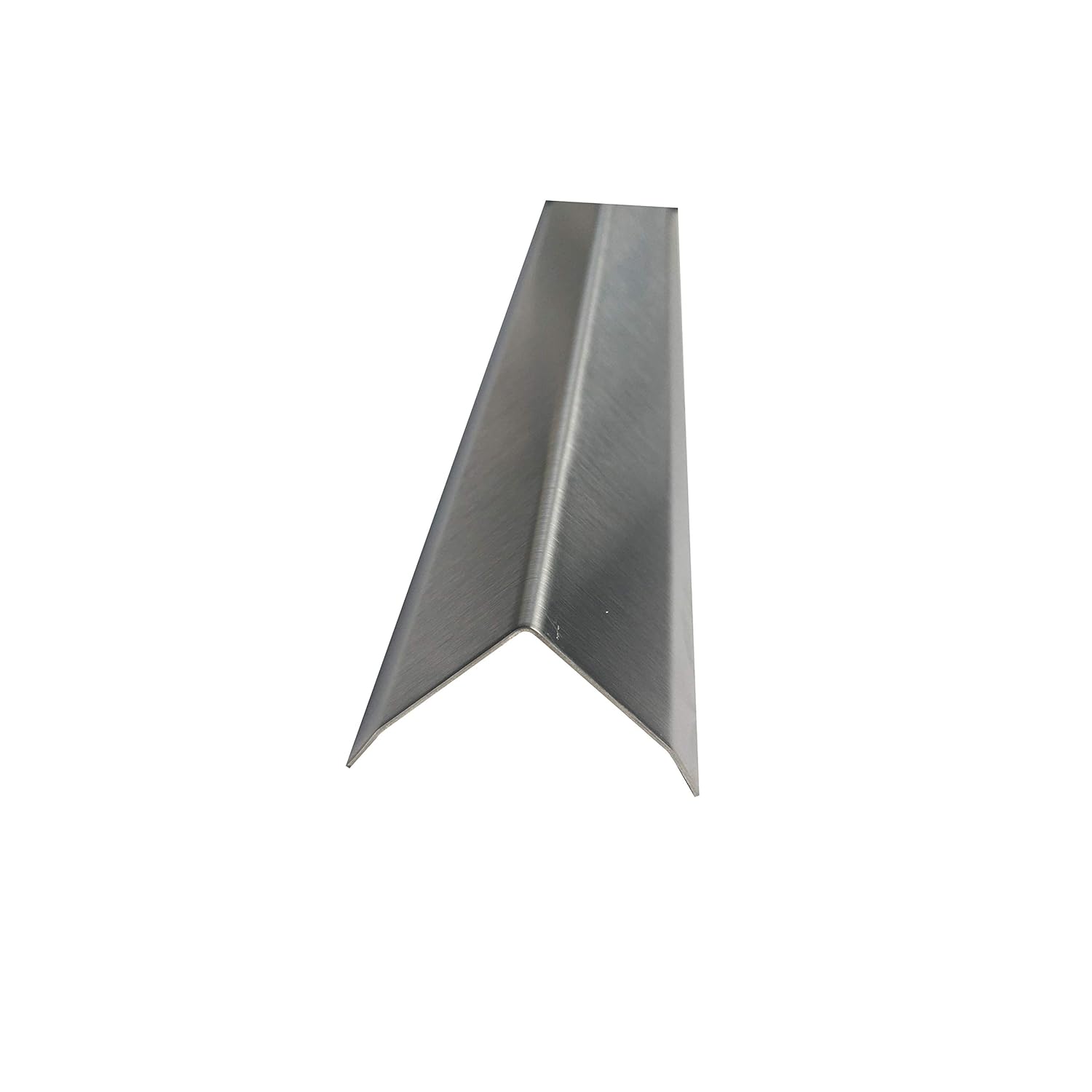 Brushed 304 Stainless Steel Corner Guard, Protective Angle, 48 Long (1 1/2 x 1 1/2, 20GA, with Hug Edges)
