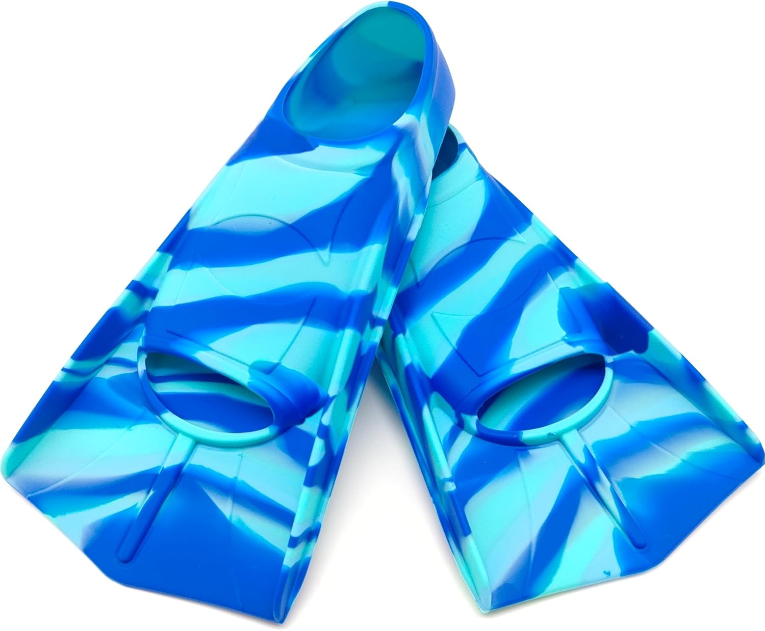 Kids Swim Fins - Silicone Short Blade Training Fins