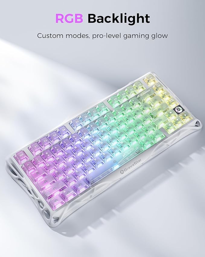 Teclado Gamer GravaStar Mercury K1 Lite 75% Inalámbrico Mecá miniatura 7
