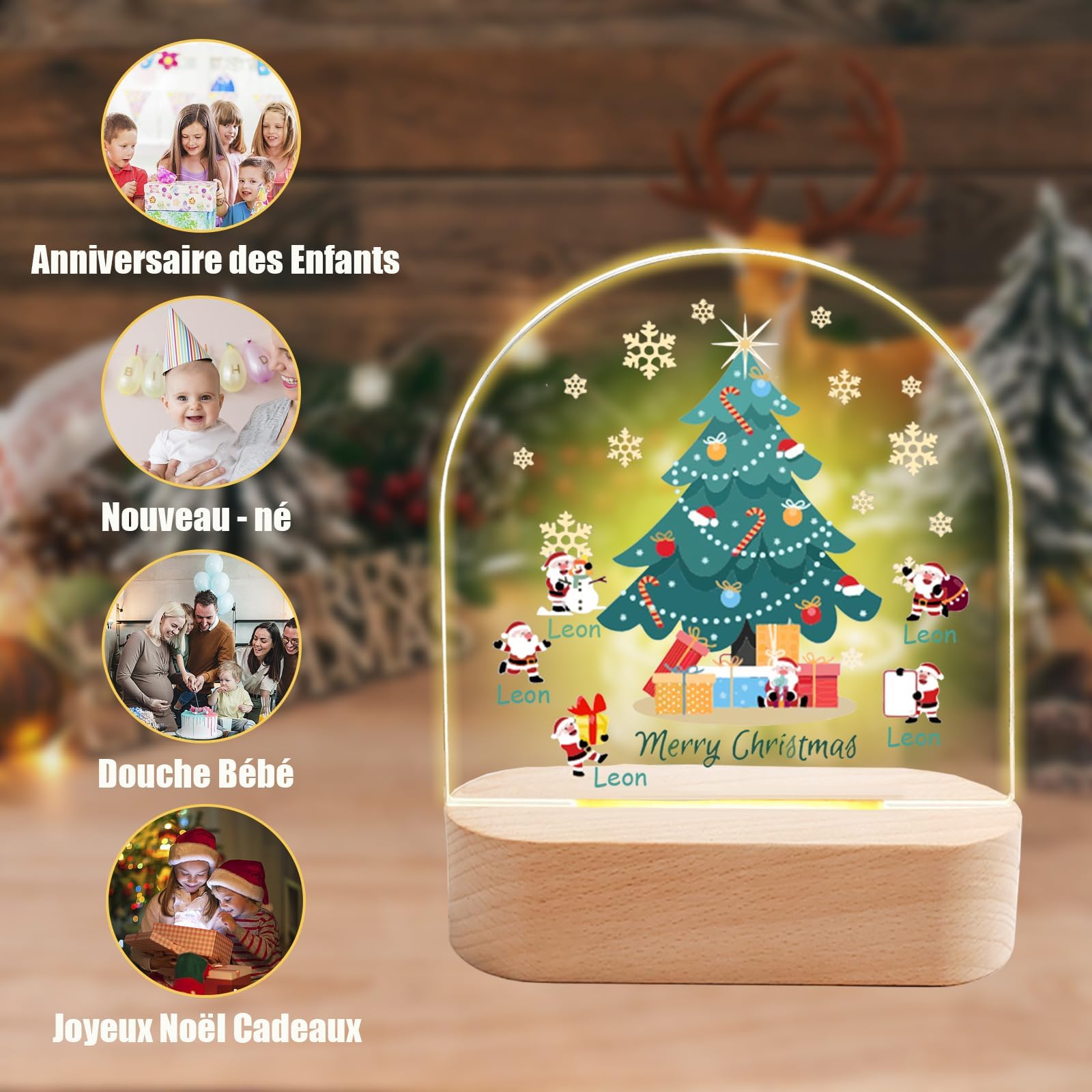 Veilleuse Bebe Avec Nom,Veilleuse Enfant,Cadeau Bebe,Lampe De