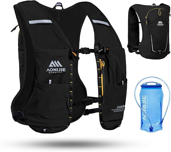 AONIJIE Running Hydration Vest for Women Men 8L Hydration Backpack Hiking | Multiple Pocket Designs Lightweight Breathable for Climbing, Marathon & Cycling