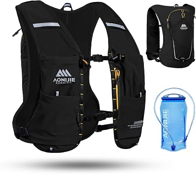 AONIJIE Running Hydration Vest for Women Men 8L Hydration Backpack Hiking | Multiple Pocket Designs Lightweight Breathable for Climbing, Marathon & Cycling
