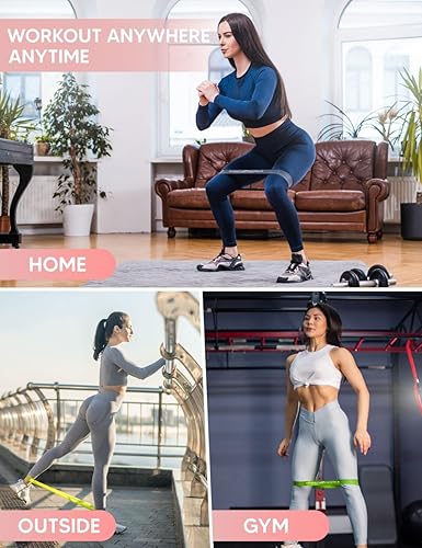 Miniatura 9 de Bandas de resistencia para entrenamiento, bandas de ejercicio, bandas de entrenamiento, bandas de glúteos, bandas de fitness, bandas de esfuerzo,