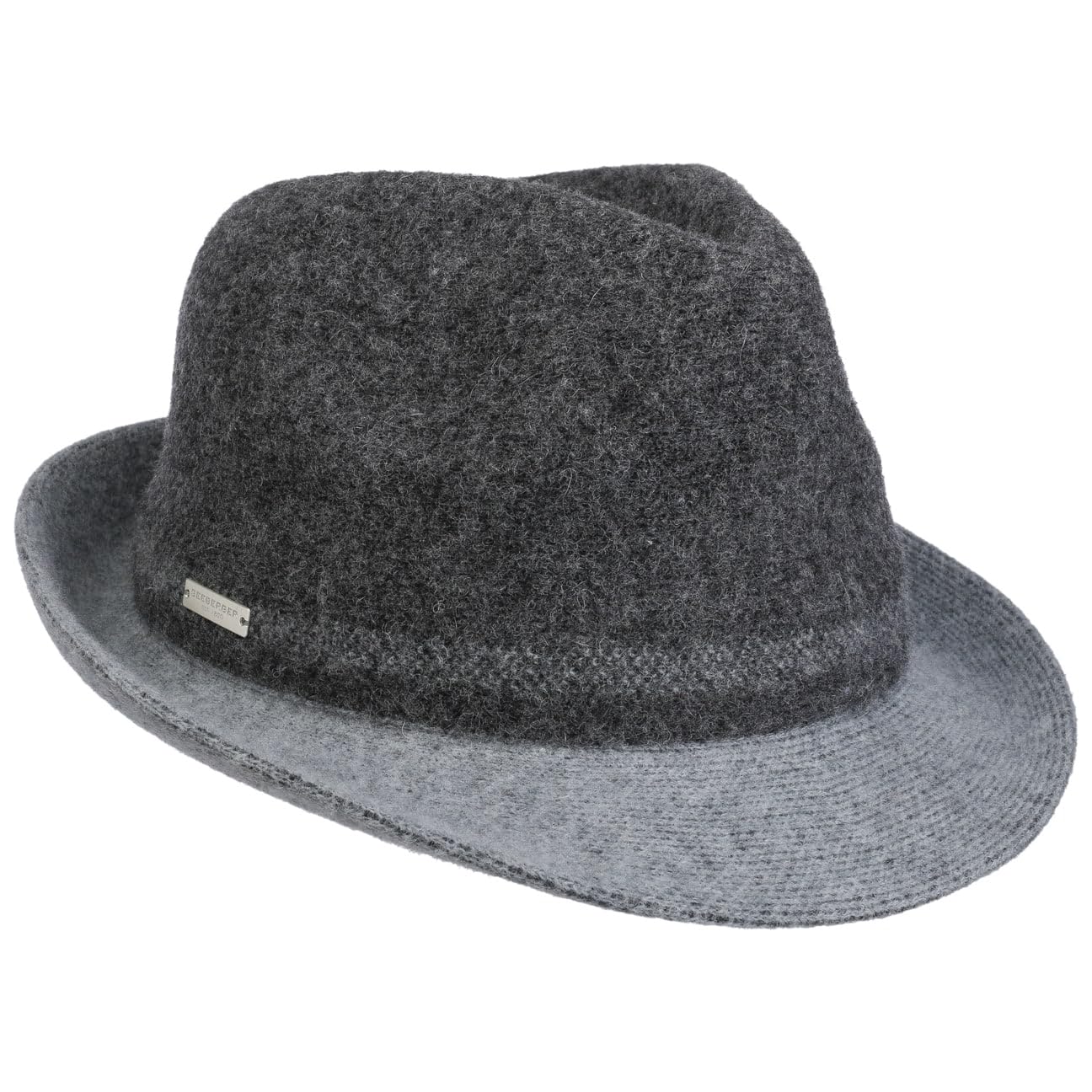 Seeberger Women's Anthracite Sabetha Trilby Milled Wool Hat By