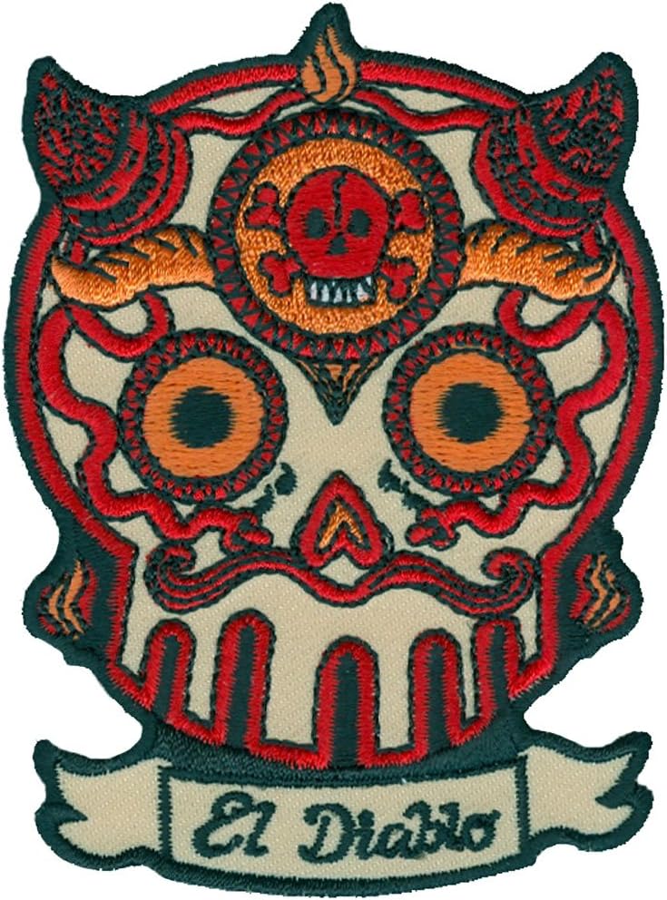 El Diablo Sugar Skull - Embroidered Patch