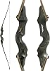Obert Black Hunter Archery Takedown Recurve Bow American Longbow Adult Right Hand Hunting Wood Bow 60,30-60lbs Target Practice