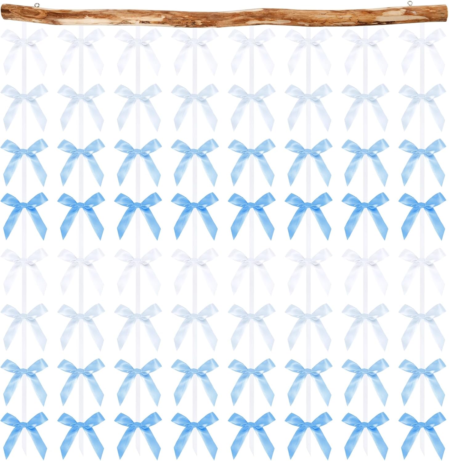 Blue Ribbons Hanging Amazon.com: 8 Pcs Blue Bows Party Decorations, Bow Wall Decor Ribbon ...