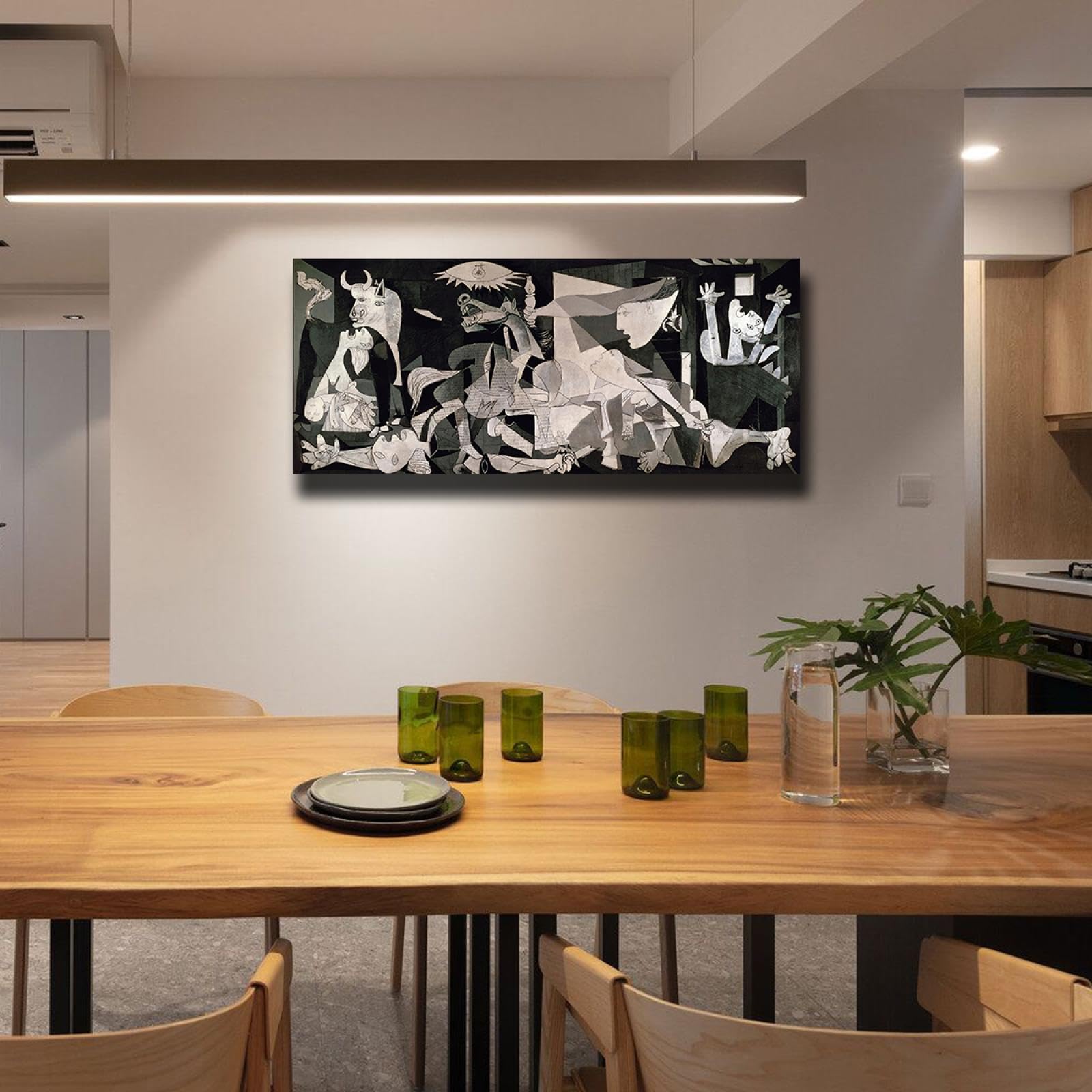 Amazon.co.jp: 白と黒の有名な絵画 ピカソ・ゲルニカ ウォールアート