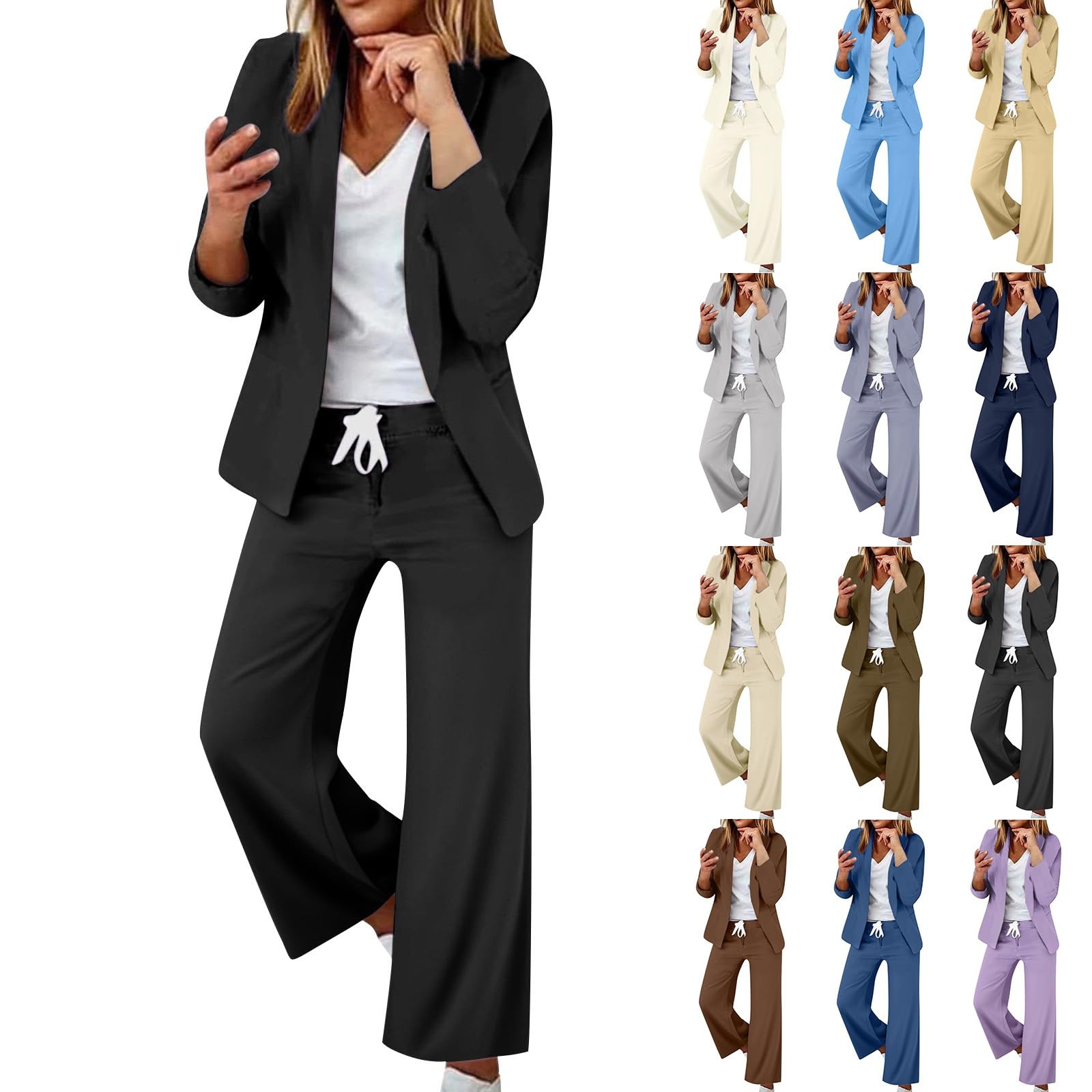 Generico Tute Donna Sportive Invernale Curvy Tuta 2 Pezzi Felpa Con Cappuccio E Jogging Pantaloni Set Palestra Completino Sportivo Comode Leggera Outfit Moda Autunno Inverno Per Casa Fitness Yoga