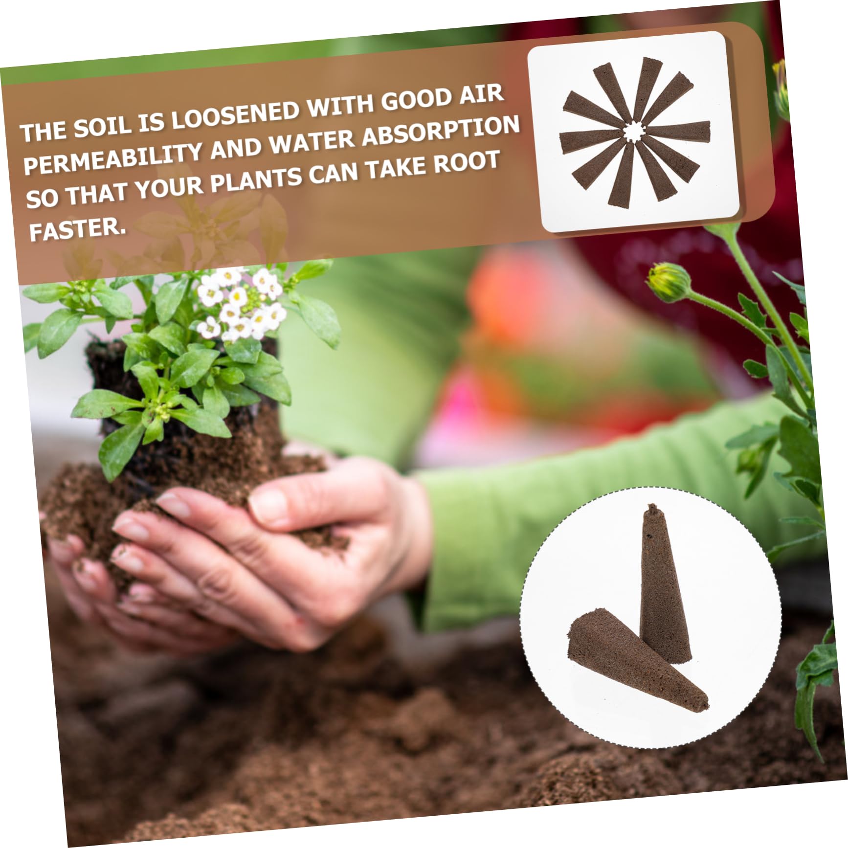 Toddmomy 2 Series Bloques Nutrientes Para Sin Suelo Para Jardinería Y Propagación De Plantas Para Vegetales Y Flores Casa Y Jardín 50 Piezas*2