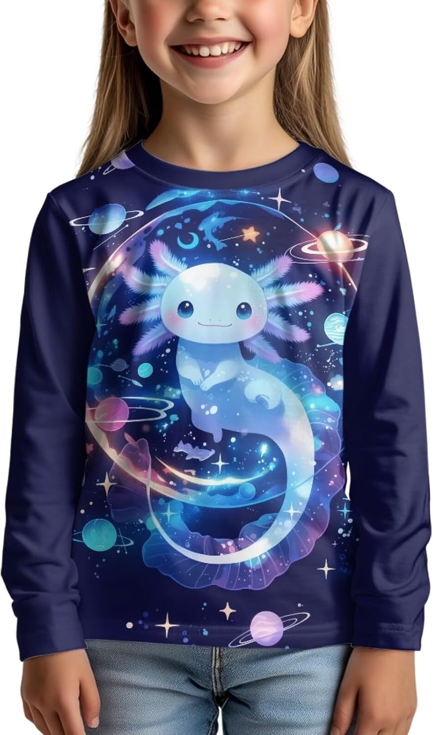 DISNIMO Tshirts for Girls Casual Clothes 3-16 Long Sleeve Tee Shirts Kids Boys Fall Outfits