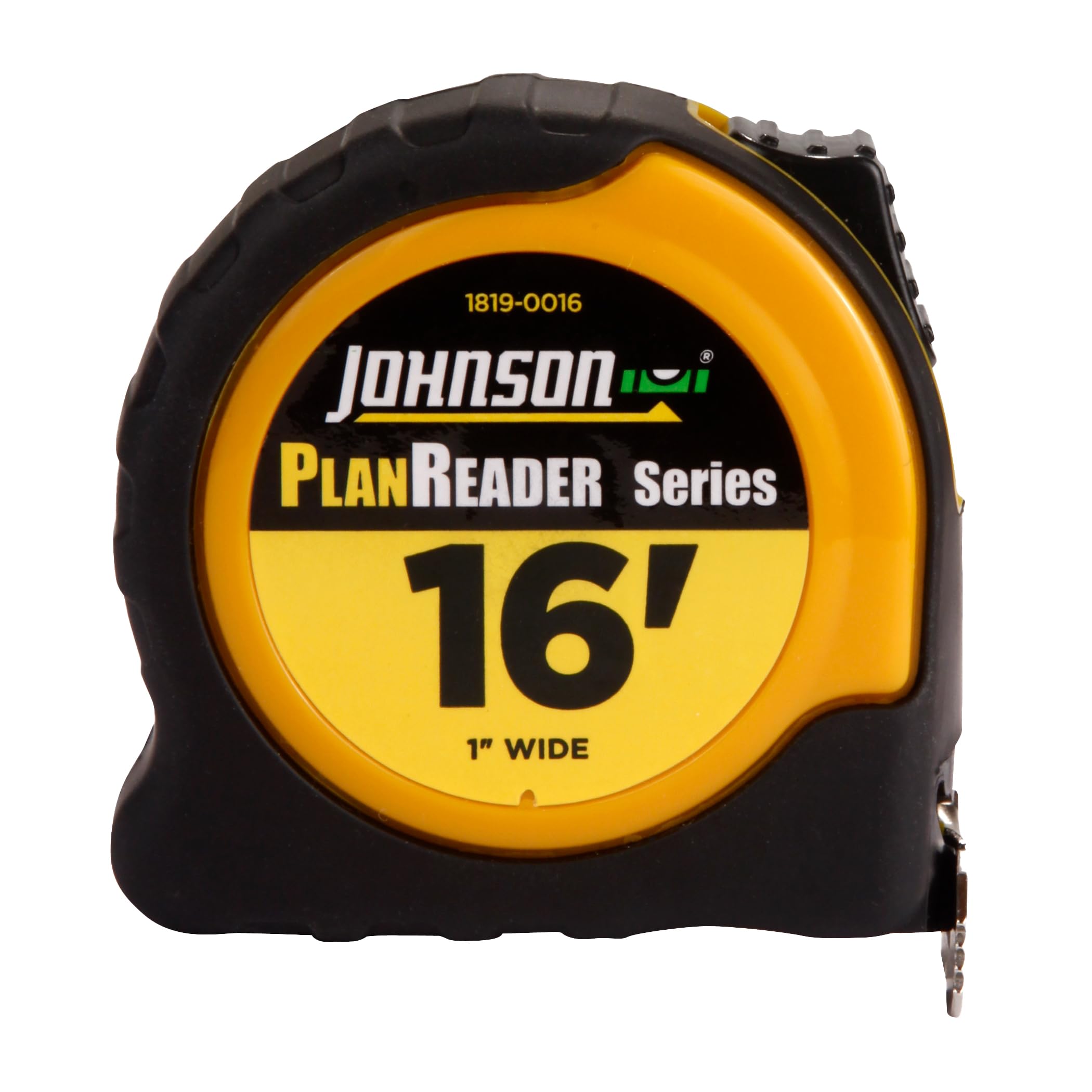 Johnson Level & Tool 1819-0016 - Cinta de alimentación para lector de planes, 16 pies, negro/plateado