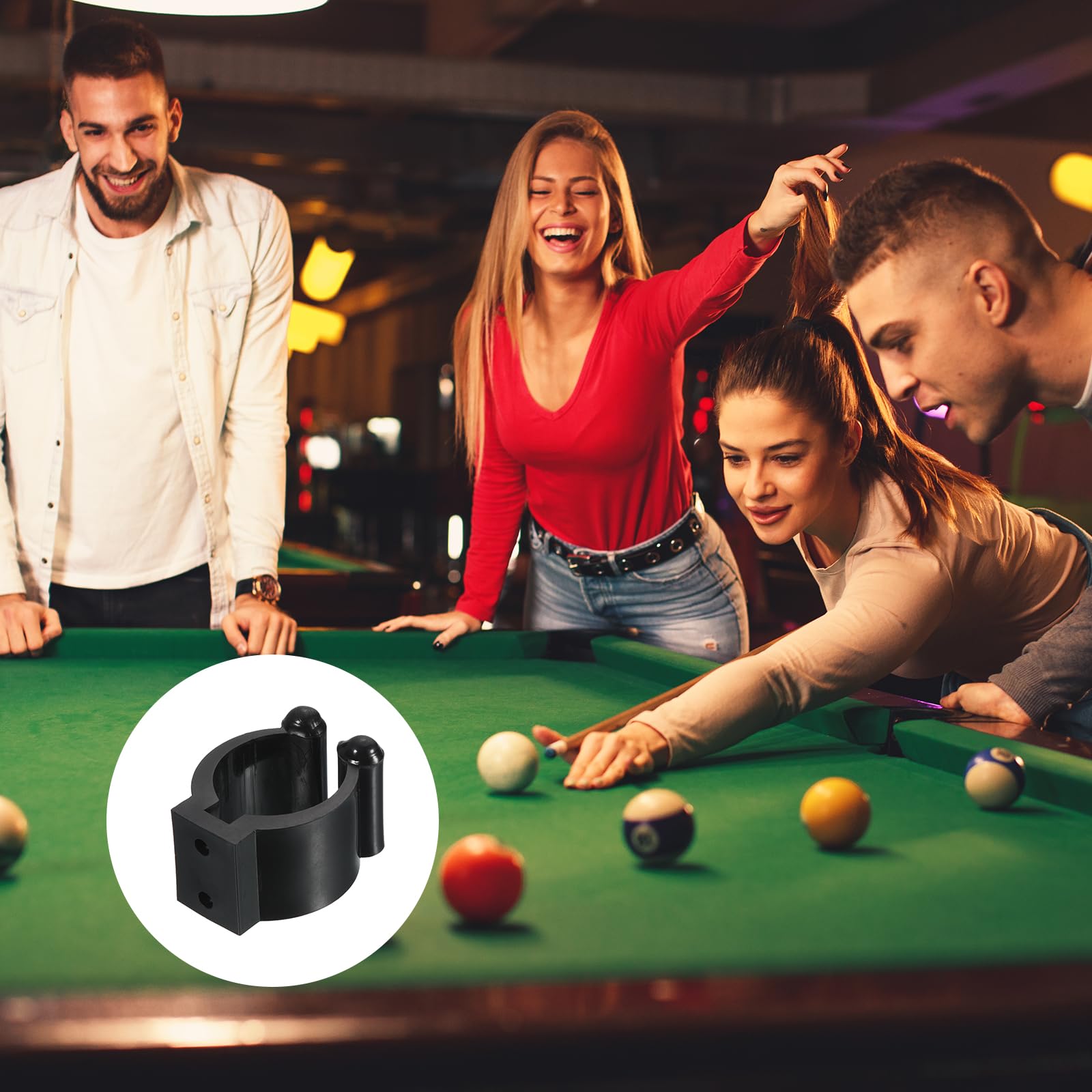 M METERXITY 10 Pack Billiards Cue Locating Clip Holder, Plastic Lightweight Pool Stick Clips, Wear-Resistant - Image 2