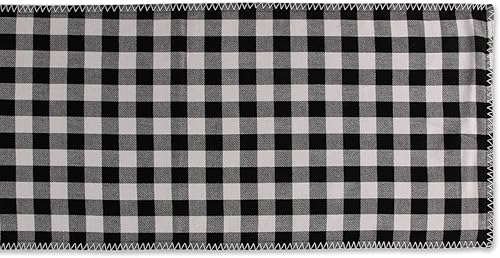 Miniatura 7 de DII Buffalo Check, colección reversible, camino de mesa, 14x72, rojo y negro