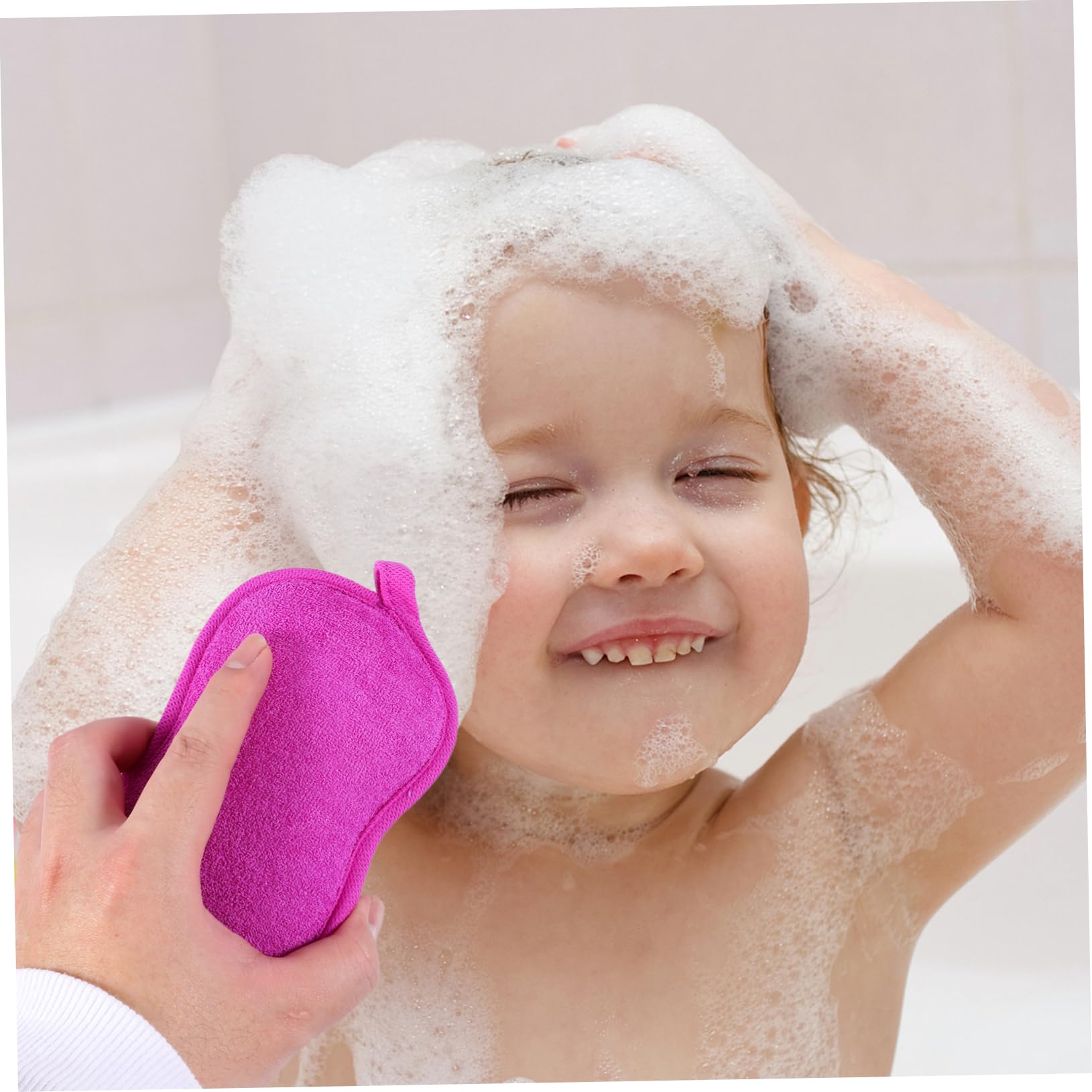 Housoutil 3 Set Di Spugne Da Bagno Per Bambini Spugne Per Neonati Per Scrub Da Bagno Design Delicato Esfoliazione Sicura Per Pelli Delicate 4 Pezzi*3