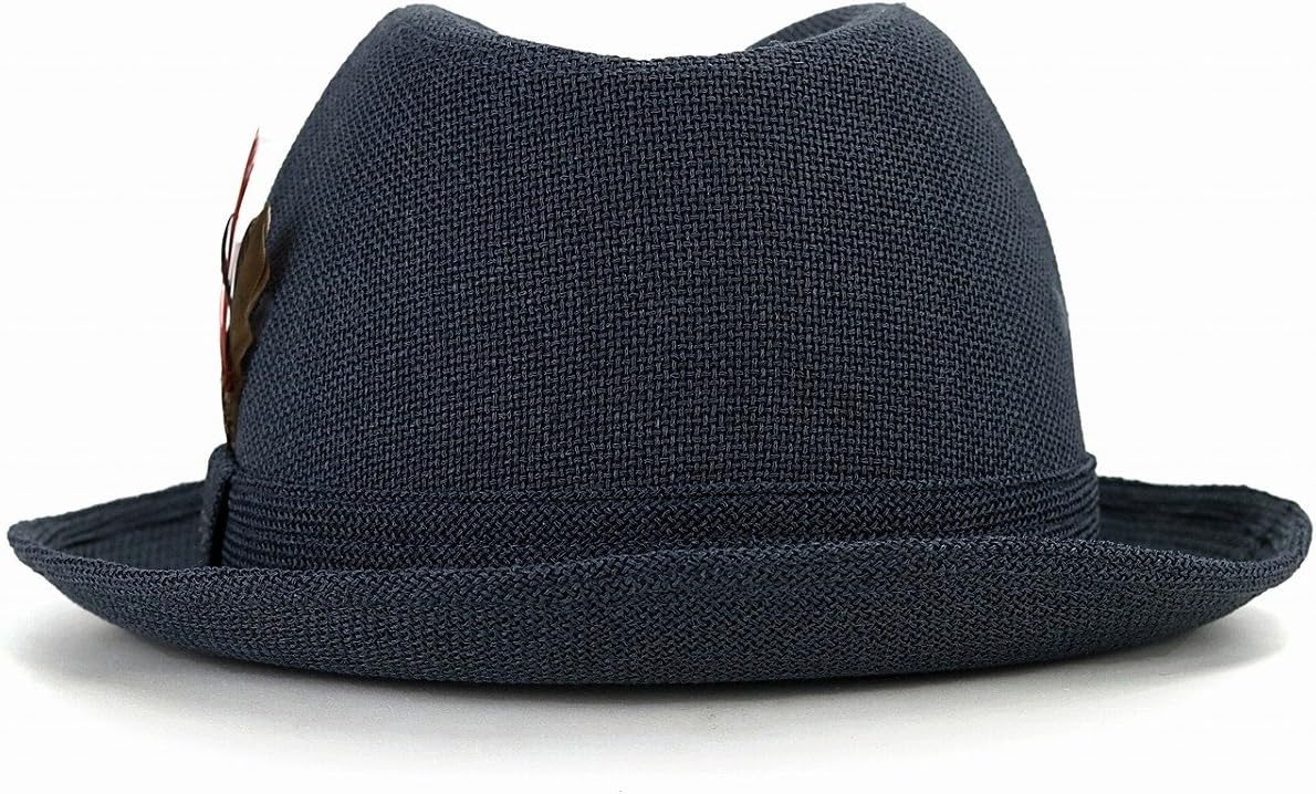 ステットソン] ハット 中折れハット 中折れ帽 羽根 メッシュ 紳士 日本