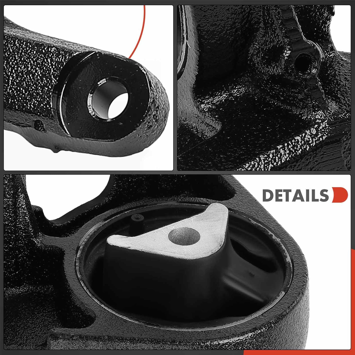 A-Premium 2PCS Front Left and Right Engine Motor Mount Kit Compatible with Jeep KJ Series Liberty 2002 2003 2004 2005, 3.7L, Replace# 52059227AB