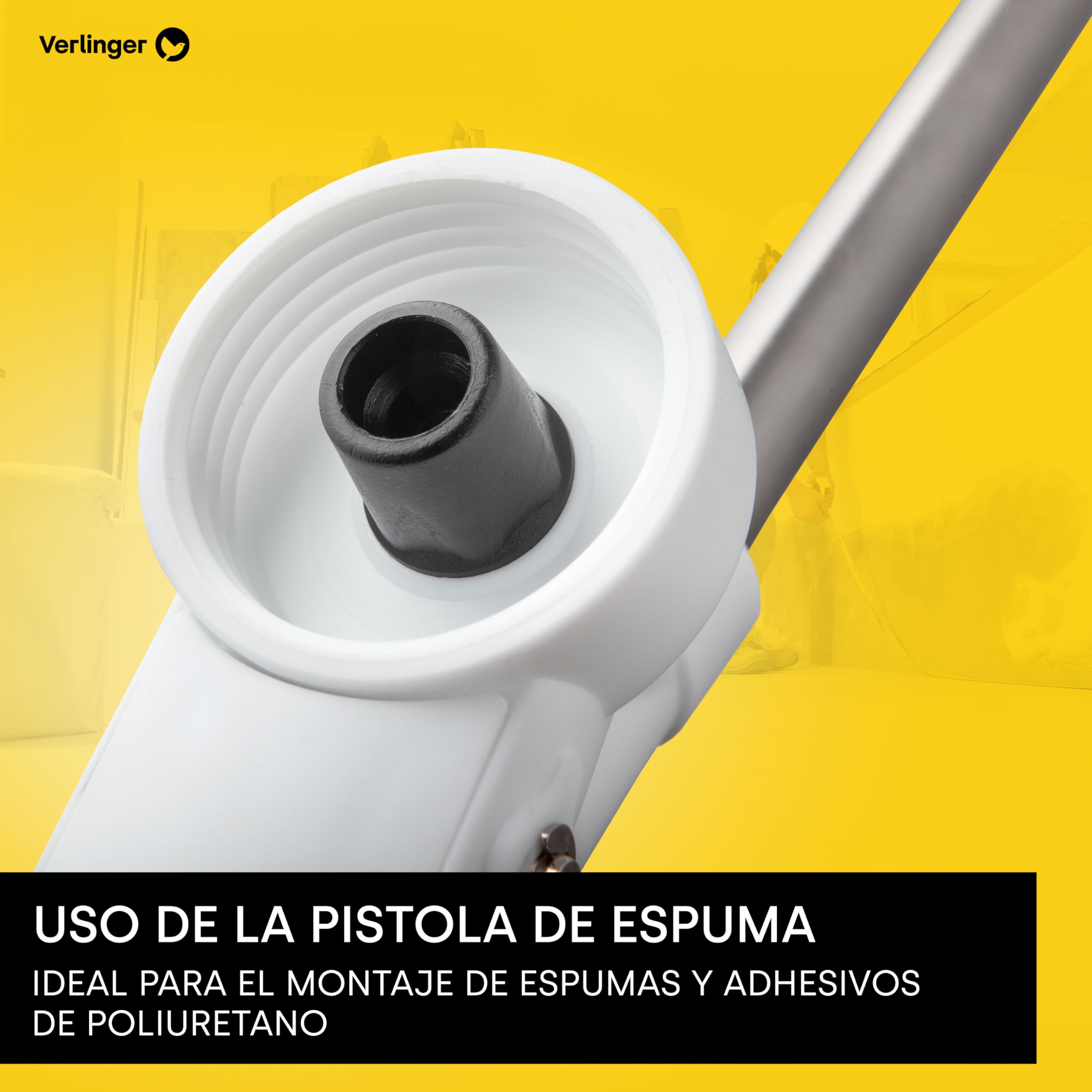 Pistola De Espuma De Poliuretano Pistola Resistente Aplicadora De Espuma Pu Pistola De Aplicación Para Espuma De Construcción Y Adhesivos Herramienta De Calafateo Blanco