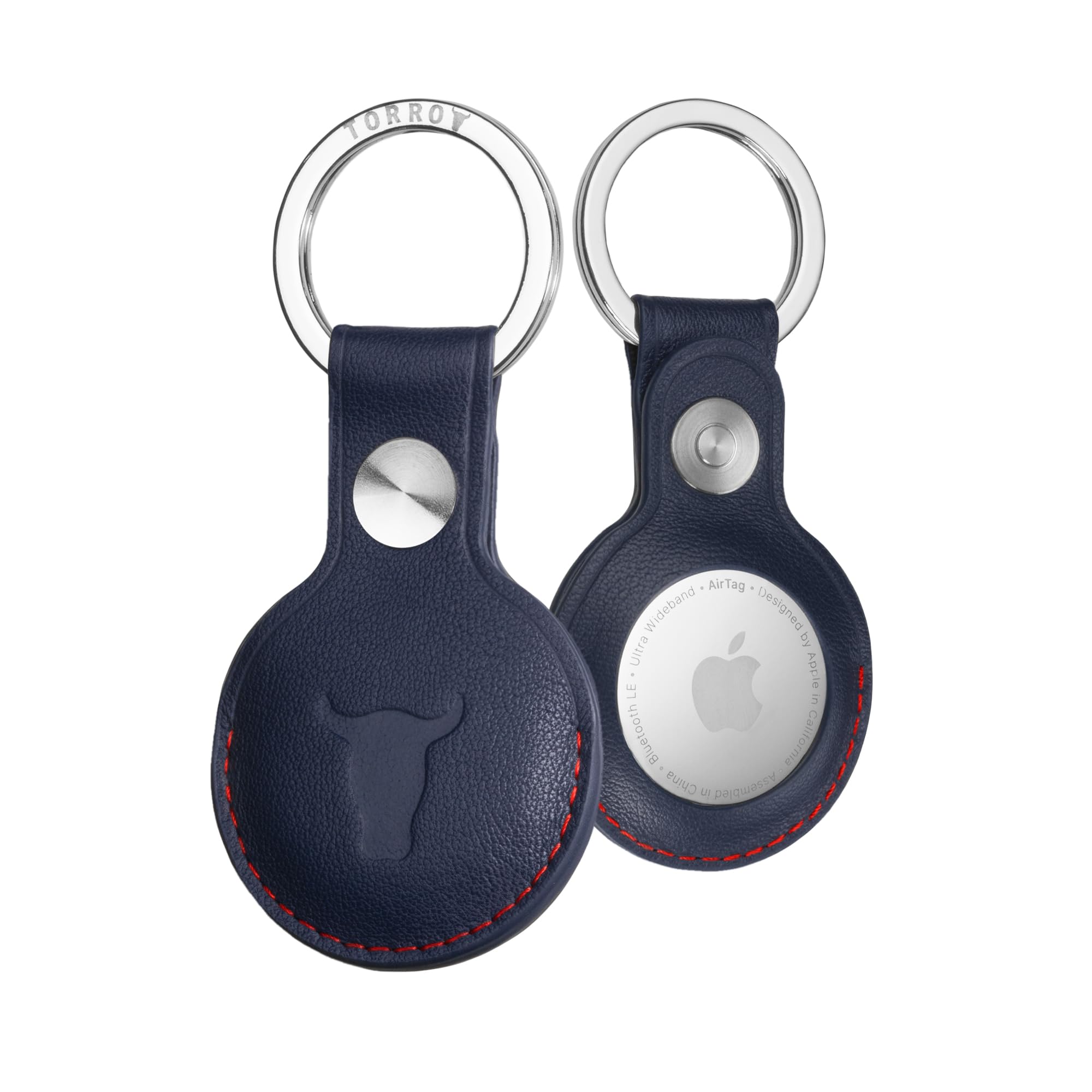 Amazon.com: TORRO Leather Keyring/Keychain Compatible with AirTag