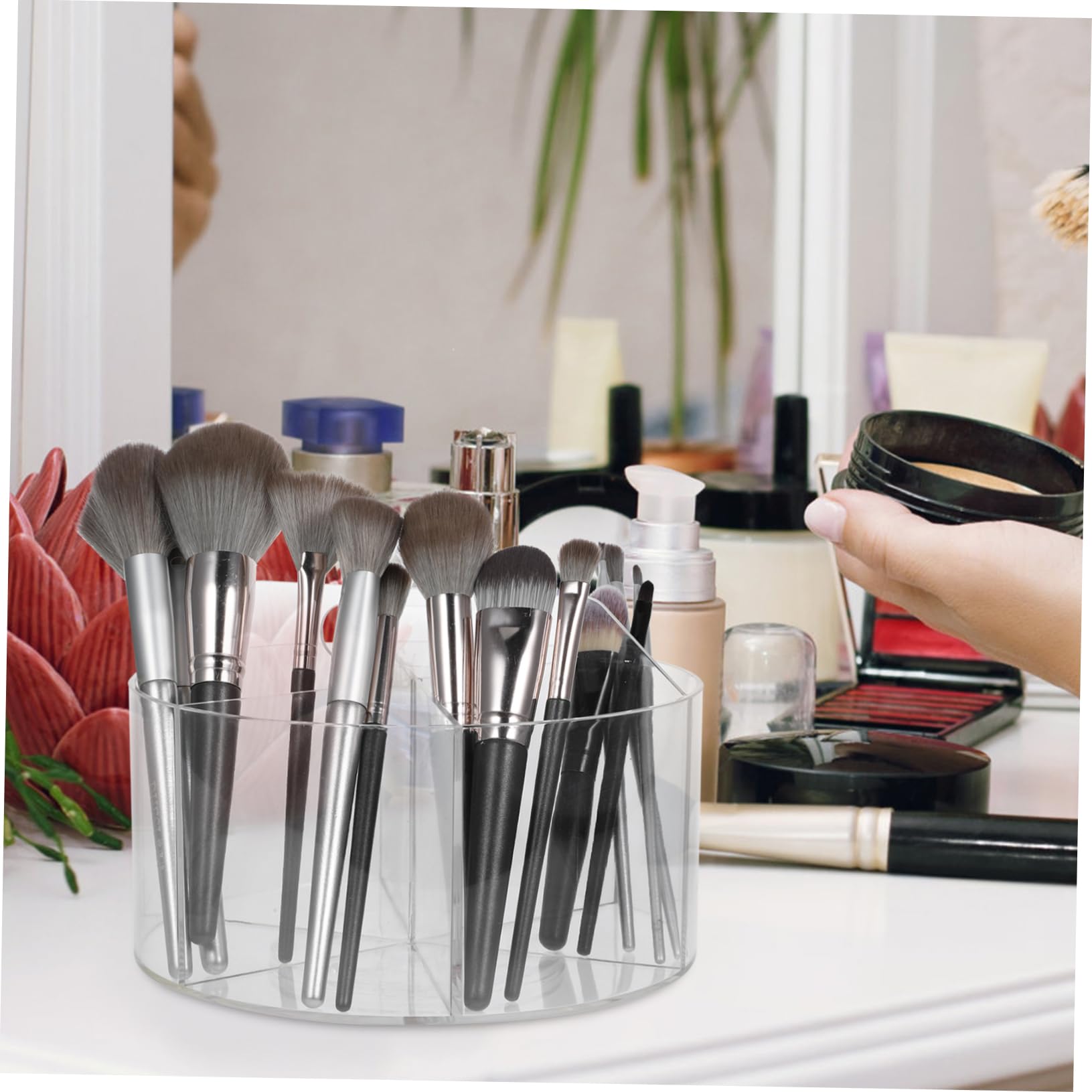 Gadpiparty Porte-stylo Rotatif Boîte à Stylos Pour Rangement De Bureau Organisateur Pour Pinceaux De Maquillage
