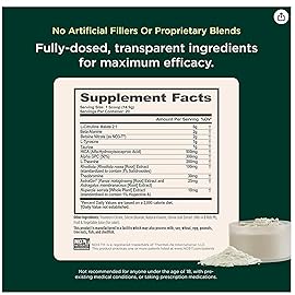 The Genius Brand Genius Pre - Clean Pre-Workout Powder for Energy, Focus & Fitness Support - No Artificial Flavors, Preservatives, or Proprietary Blends - Non-GMO - 20 Servings - Sour Cherry