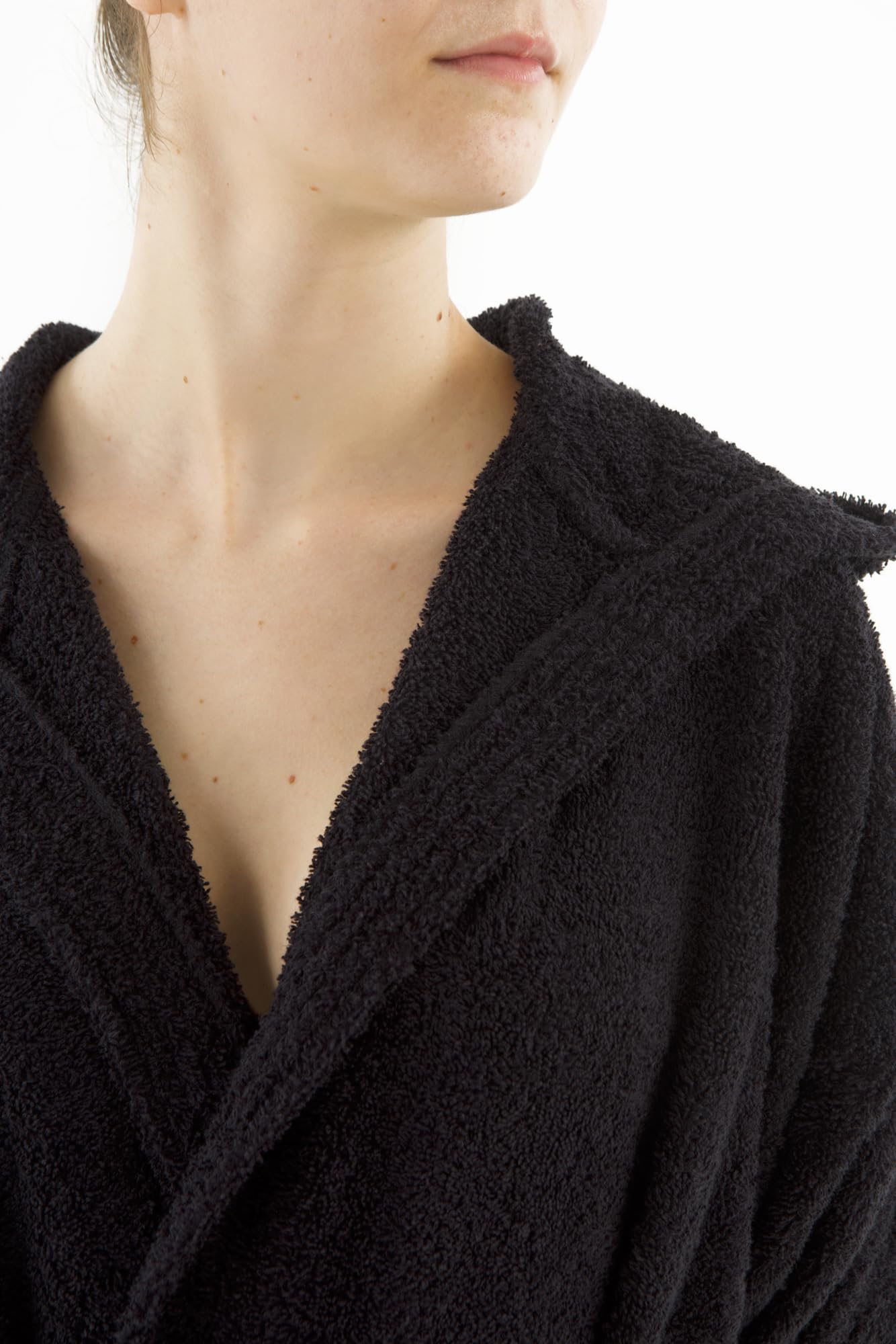 Top Towel - Elegant - Bademantel für Damen und Herren 100% Baumwolle, 500 g/m² - Option mit oder ohne Kapuze - Weich und saugfähig für Dusche, Spa und Pool