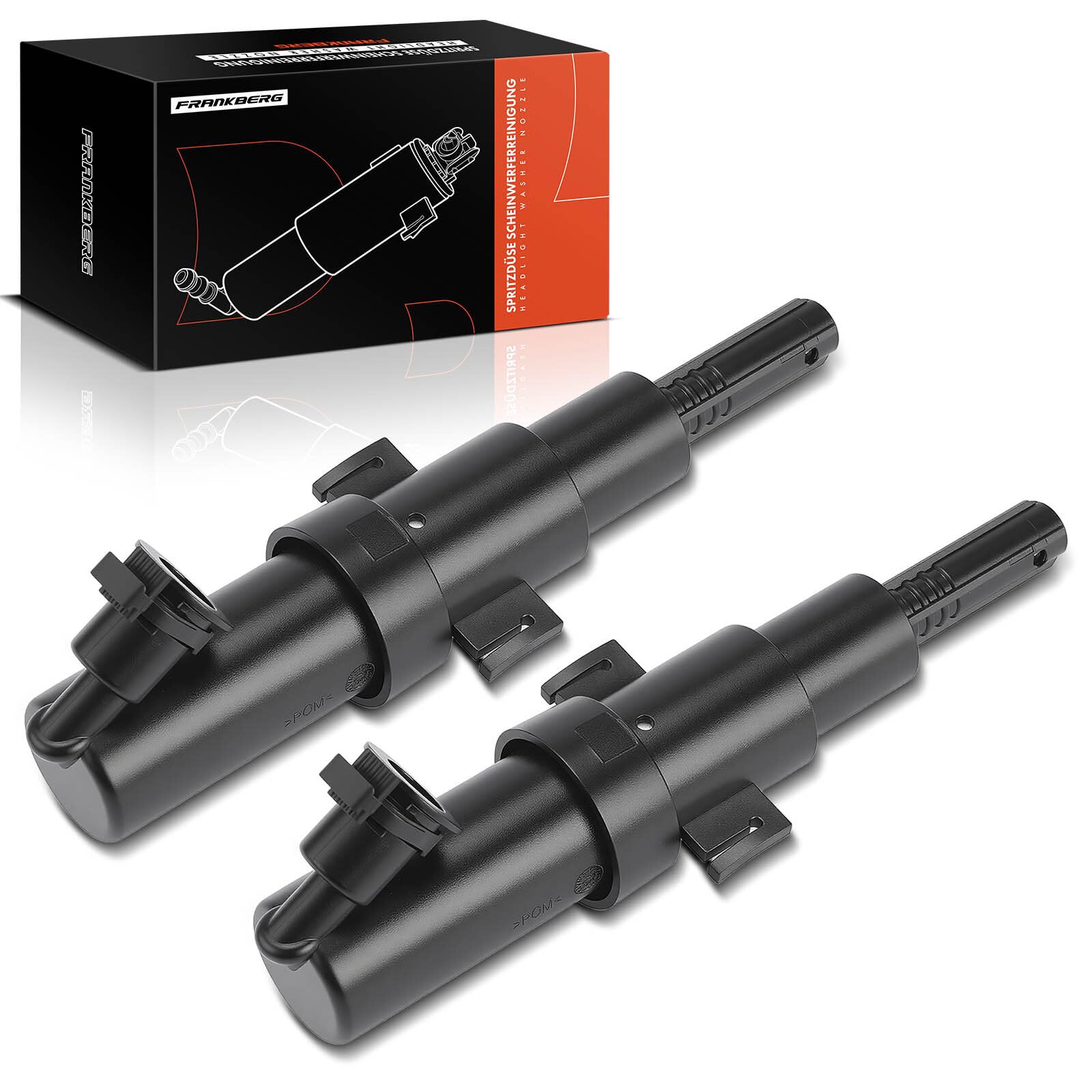 Frankberg 2x Scheinwerferreinigung Waschwasserdüsen Vorne Links Rechts Kompatibel mit 3er Compact E46 Touring Replace# V20080433