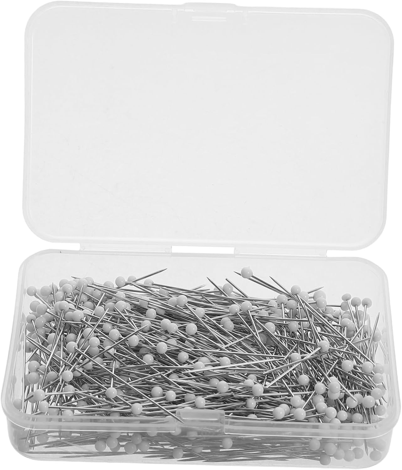 500pcs White Positioning Pin Needle Sewing Pins for Quilting Dressmaker Craft DIY Fabric Positioning Glass Ball Head