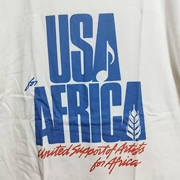 Amazon.co.jp: USA FOR AFRICA Tシャツ WE ARE THE WORLD XL