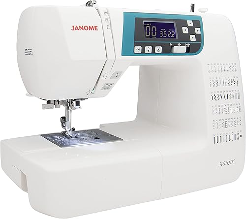 Janome 3160QDC-B - Máquina de coser computarizada, color azul