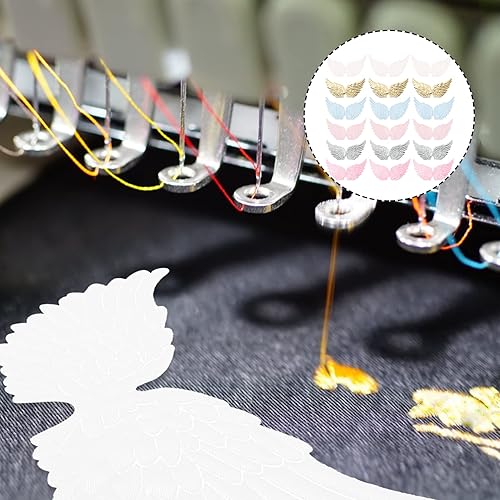 Miniatura 9 de NUOBESTY Mini alas para manualidades, alas de tela, adornos de alas de ángel, adornos para manualidades, disfraces, mochilas, accesorios,