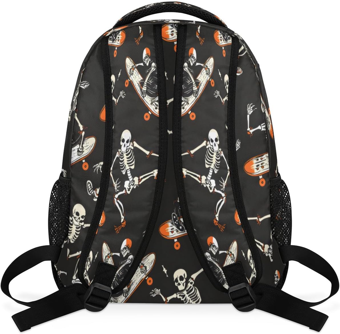 Pardick Halloween Skull Backpacks for Boys Girls Kids Funny Soprt Skuu Lightweight 16 Inch School Backpack Laptop College Bookbag Travel Casual Daypack Hiking Camping Computer Rucksack Medium