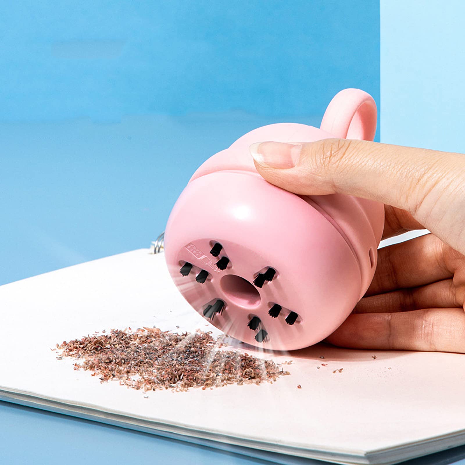 Mini Aspiradora De Escritorio Portátil, Removedor De Migas De Mesa Inalámbrico De Mano, Aspiradora De Teclado Recargable, Mejor para Limpiar Migas, Residuos De Borrador, Teclado, Etc.