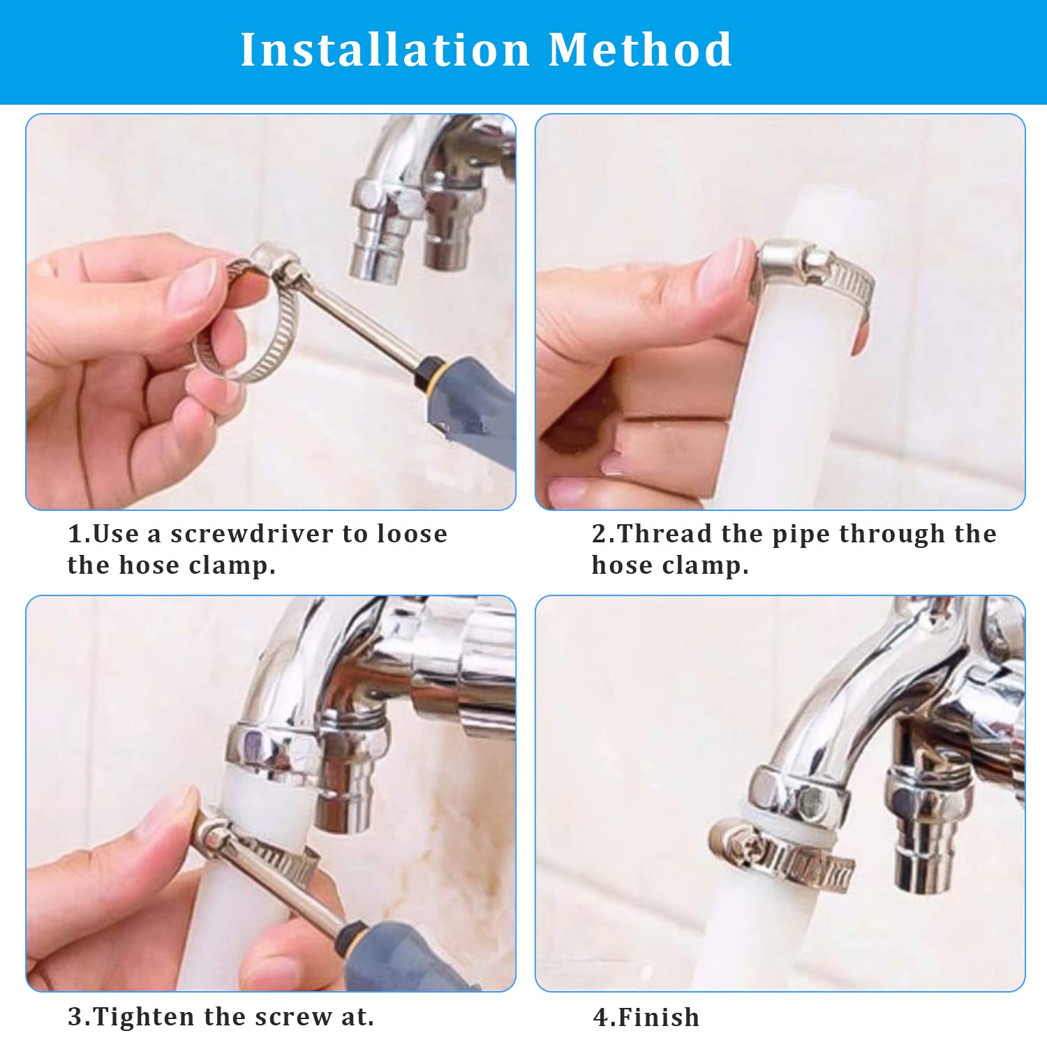 Set Di 15 Fascette Stringitubo In Acciaio - Regolabili E Resistenti - Foto 9