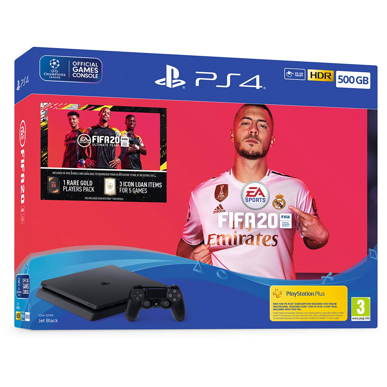 Fifa 20 500GB PS4 Bundle - PlayStation 4 [Edizione: Regno Unito]
