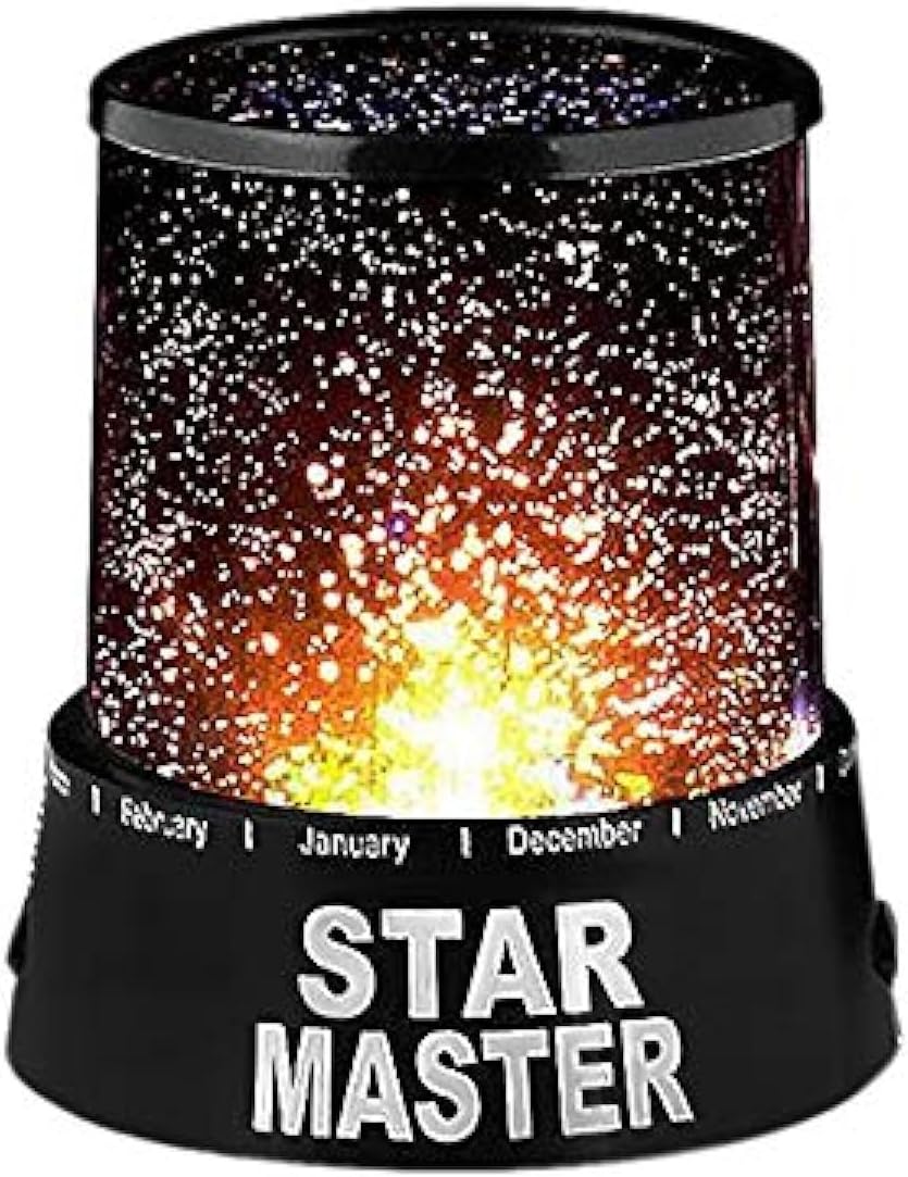 ISO TRADE Star Projector - Star Master Bedside lamp 827, Black