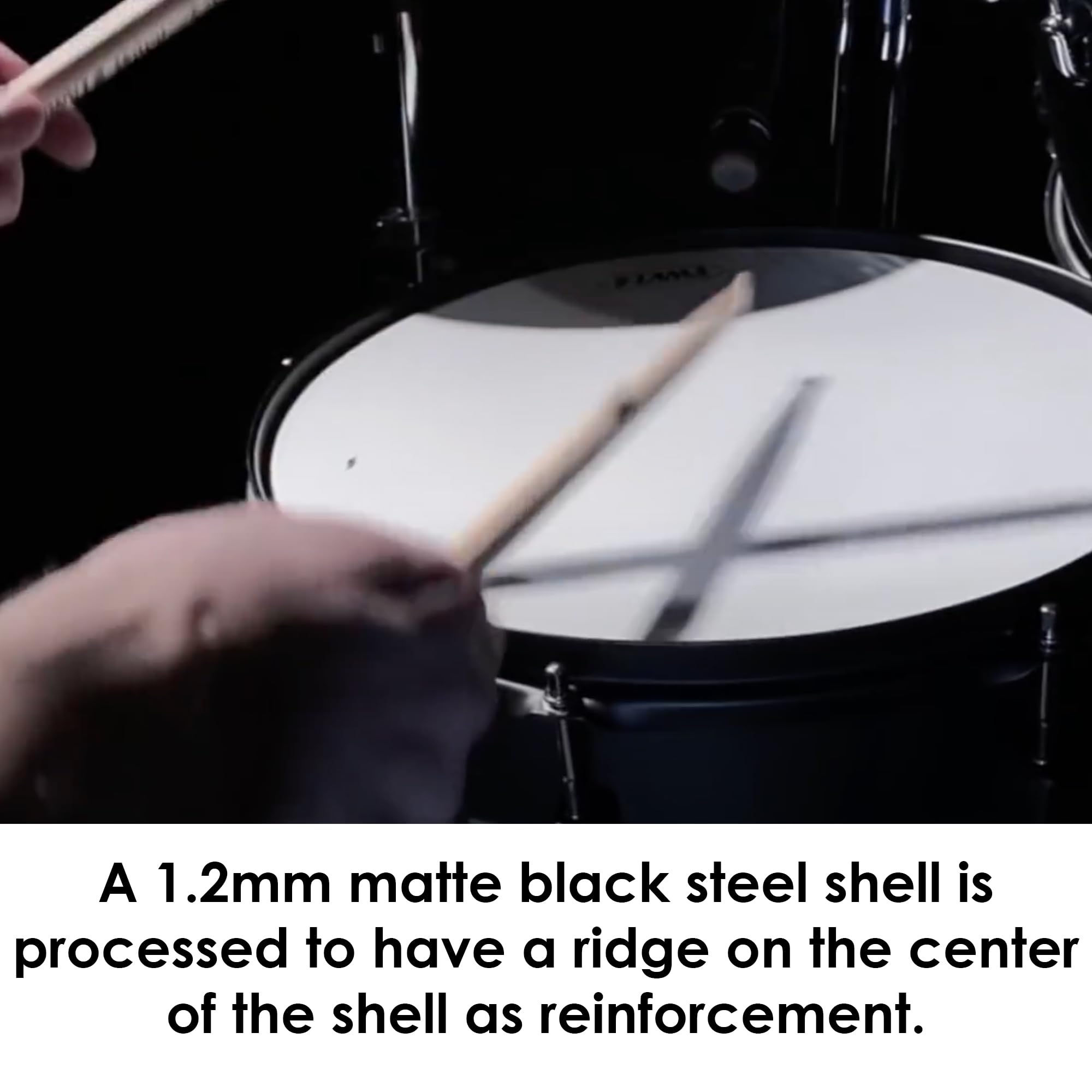 Tama BST1465BK Metalworks Black Steel Snare 14"x6,5"