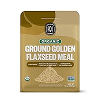 Vista 10 de FGO Semillas de lino marrón enteras orgánicas, bolsa resellable a granel de 2 libras / 32 onzas, para hornear, cocinar y batidos, germinables