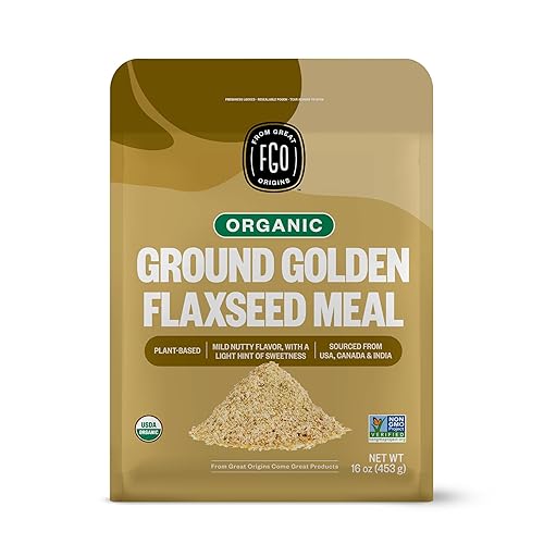 Miniatura 10 de FGO Semillas de lino marrón enteras orgánicas, bolsa resellable a granel de 2 libras / 32 onzas, para hornear, cocinar y batidos, germinables