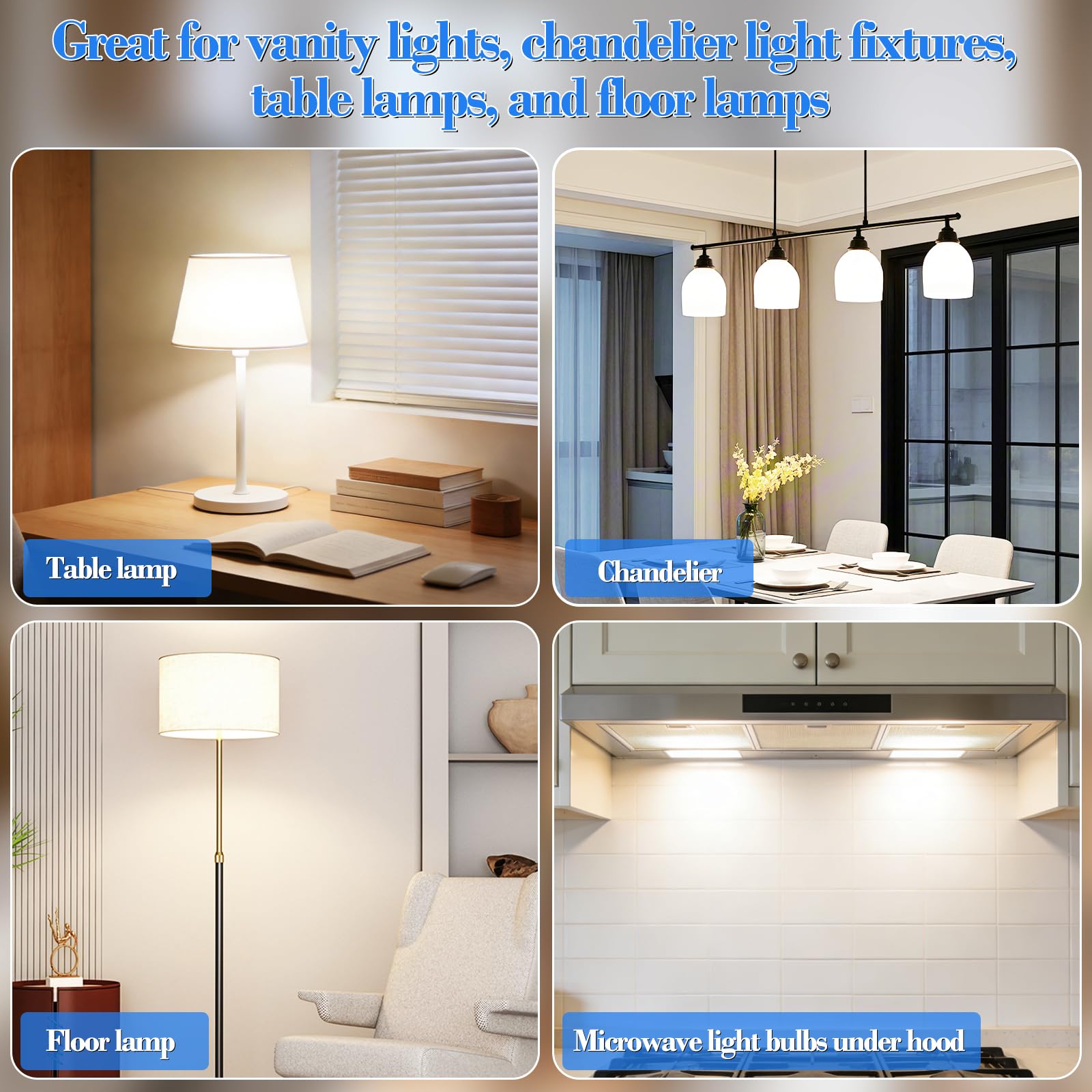 40 watt Appliance Light Bulb 4W Small Light Bulbs for Lamp E26 LED Night Light Bulbs Refrigerator Light — view 5