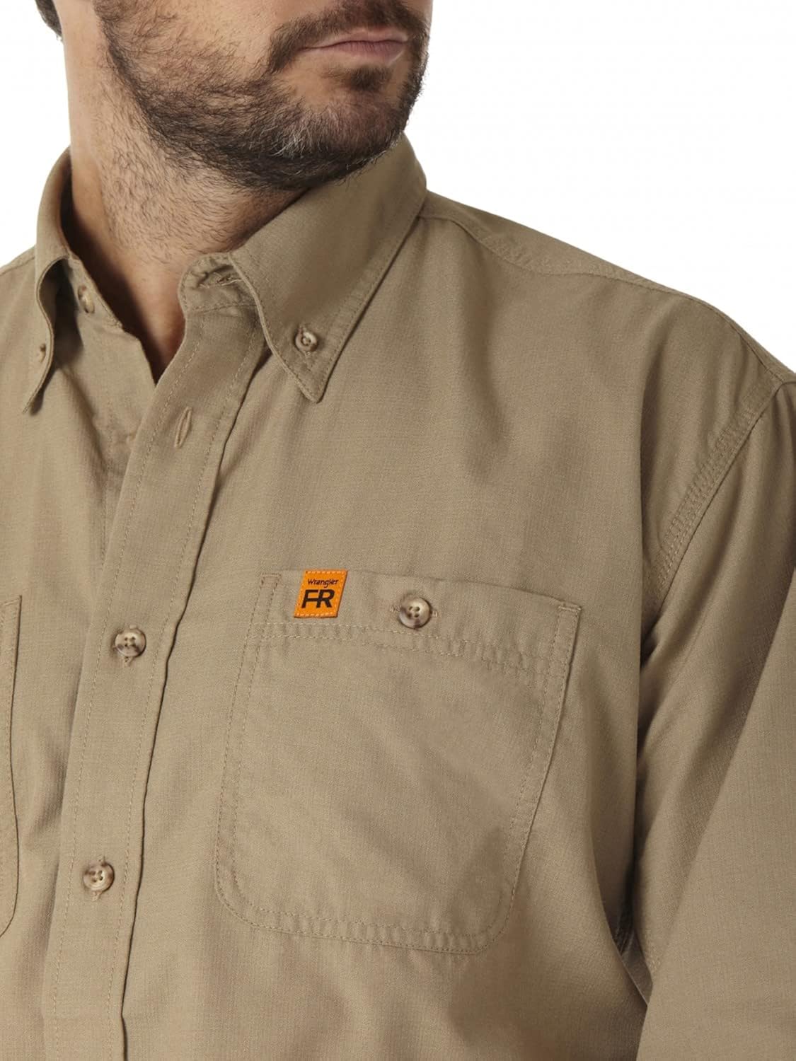 Miniatura 4 de Wrangler Riggs Workwear Camisa de trabajo FR ignífuga con dos bolsillos para hombre
