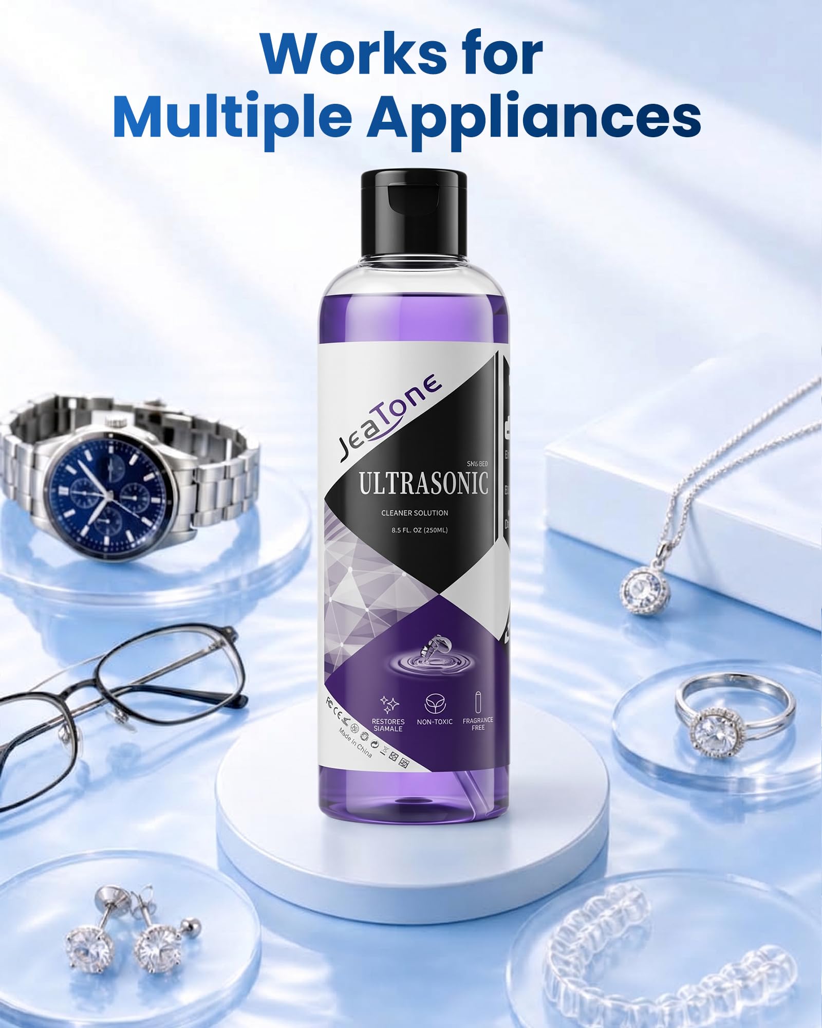 Ultrasonic Jewelry Cleaner Solution - Restore Shine -5 Ultrasonic Jewelry Cleaner Solution - Restore Shine -5