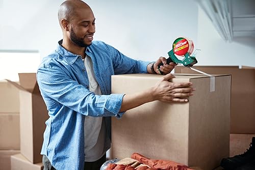 Miniatura 5 de Cinta de embalar transparente de alta performance Pato Brand HD Transparente Paquete de 6