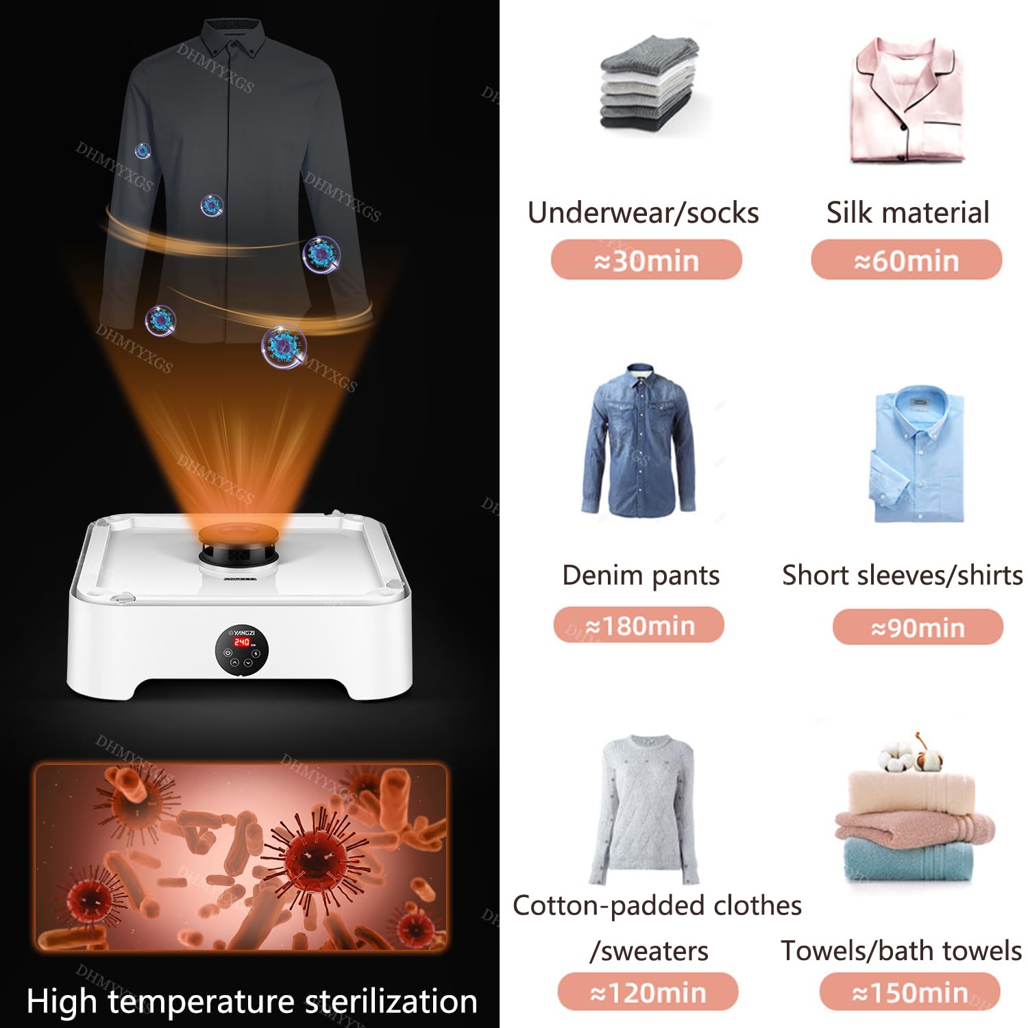 Machine à Repasser Automatique Avec Vapeur - Défroisseur Et Sèche-Linge Portable Avec Télécommande
