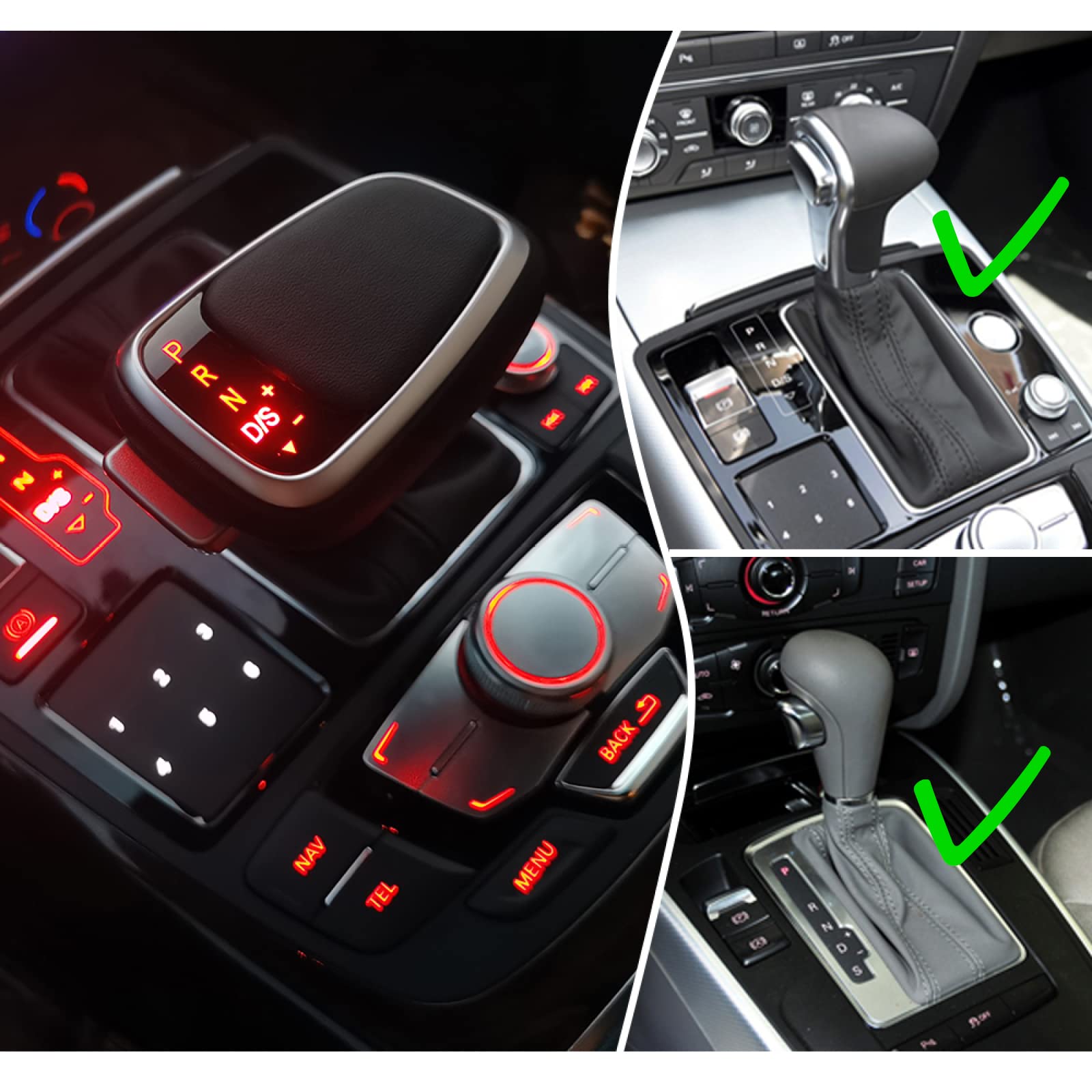 Perilla de Cambio de Marchas automática para Coche, manija de Palanca de Cambios, para Audi Q7 2006 2007-2011 2012 2013 2014 2015 2016, Volante a la Izquierda