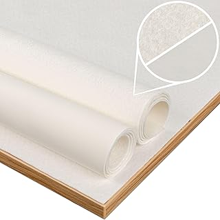 ANRO Tischschoner Tischdeckenunterlage Tischpolster Unterlage Tischdecke Meterware Schutzunterlage Tischschutz Molton Größe Wälbar Glatt 1,5mm mit Vlies 120 x 140 cm