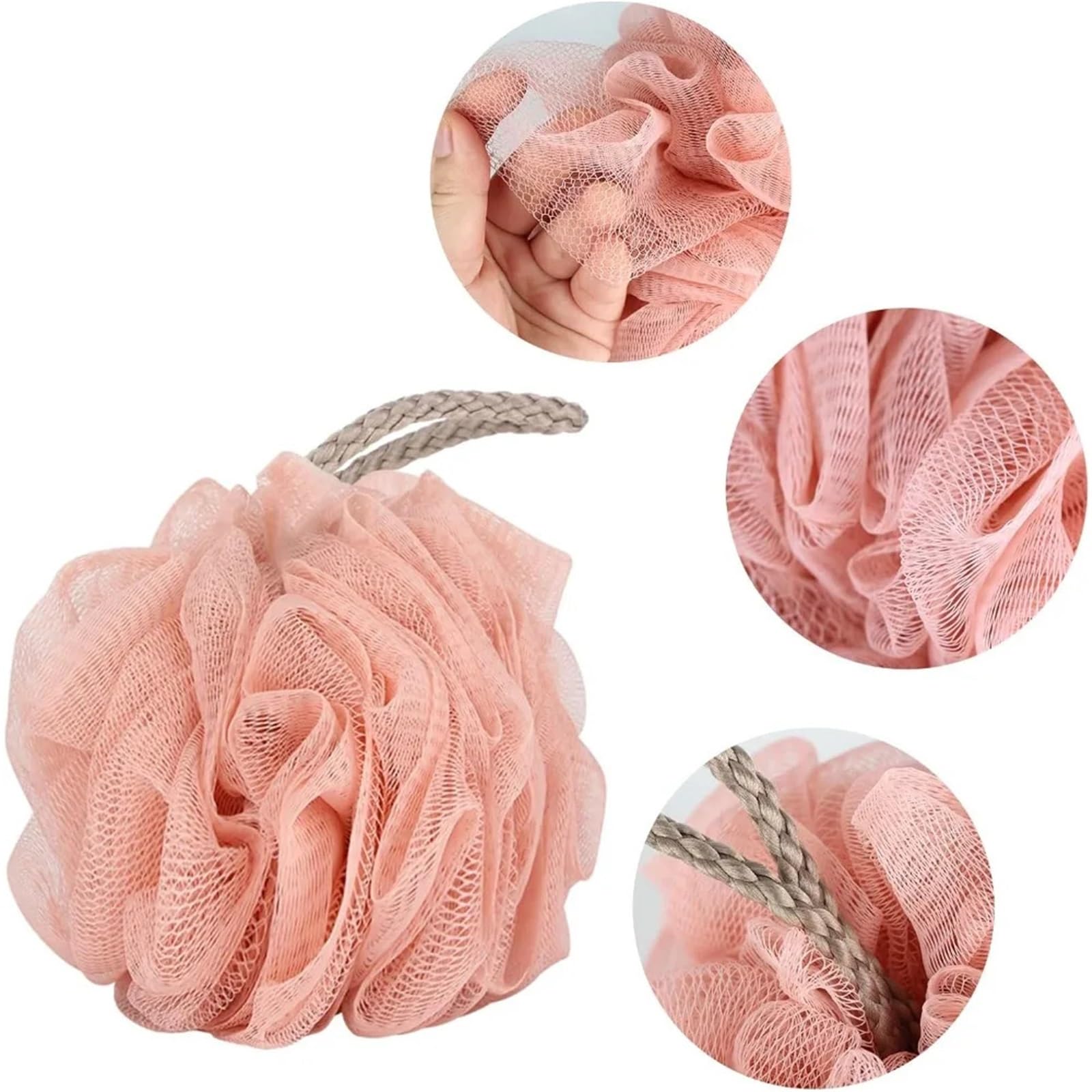 Badeschwamm aus Netzgewebe Natural Loofah Sponge 4 Pack