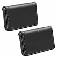 Amazon.com: 2 Pack PU Leather Multi Card Case, Business Card