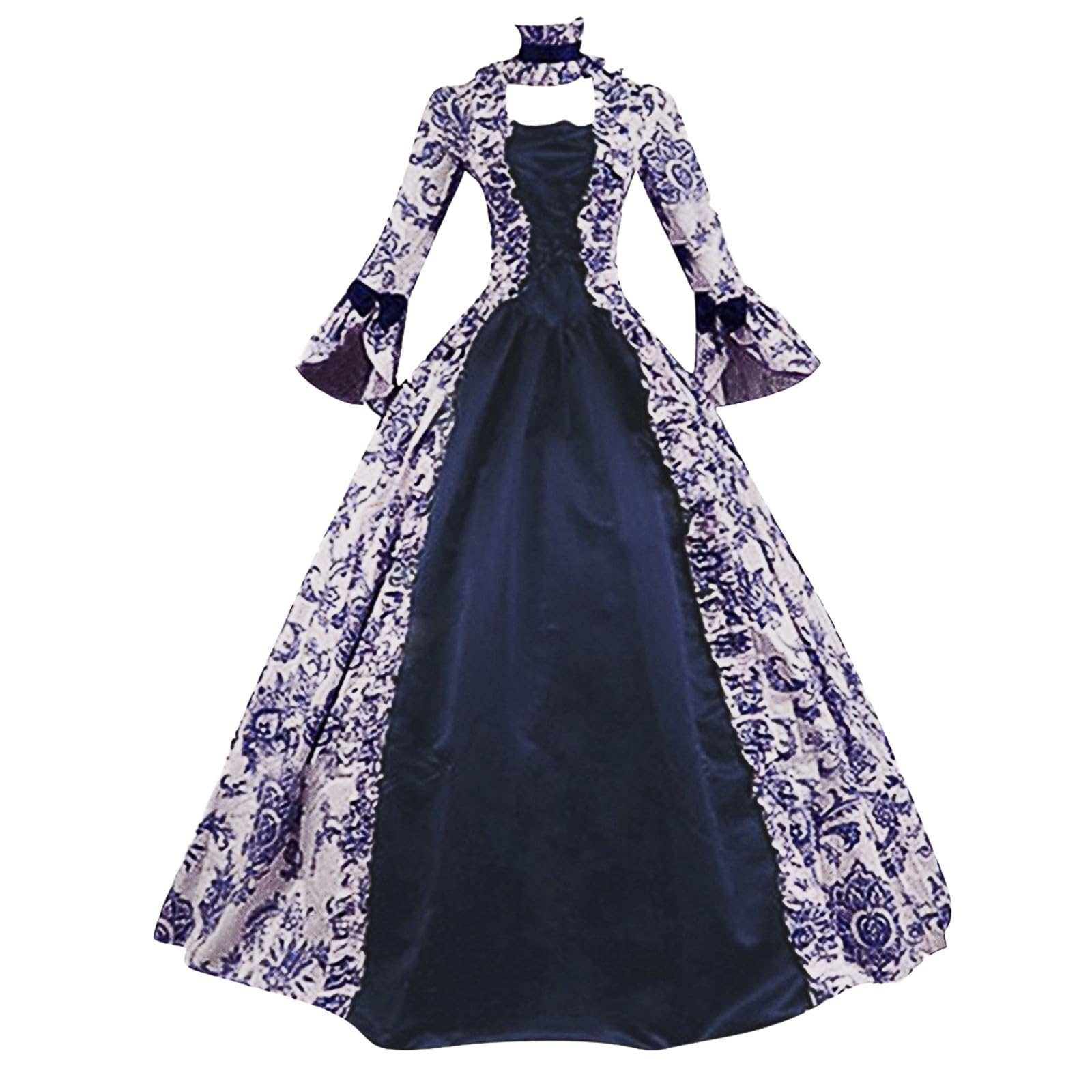 PAIDAXING Queen Victorian Dresses for Women Plus Size Retro Vintage Renaissance Court Masquerade Dress Rococo Baroque Marie Antoinette Royal Ball Gowns Ladies Medieval Cosplay Performance Costume — image 1
